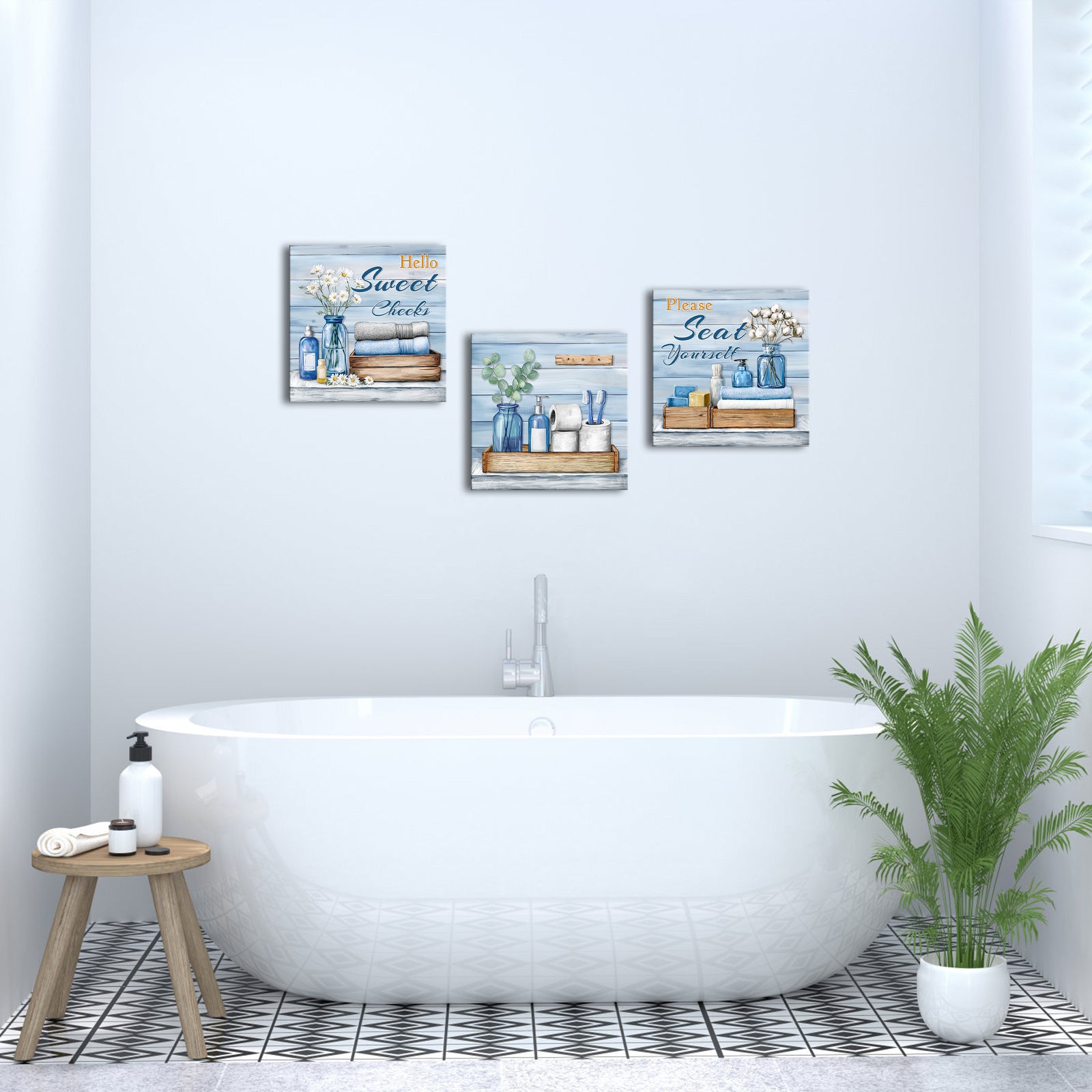 3 piece canvas wall art set for bedroom