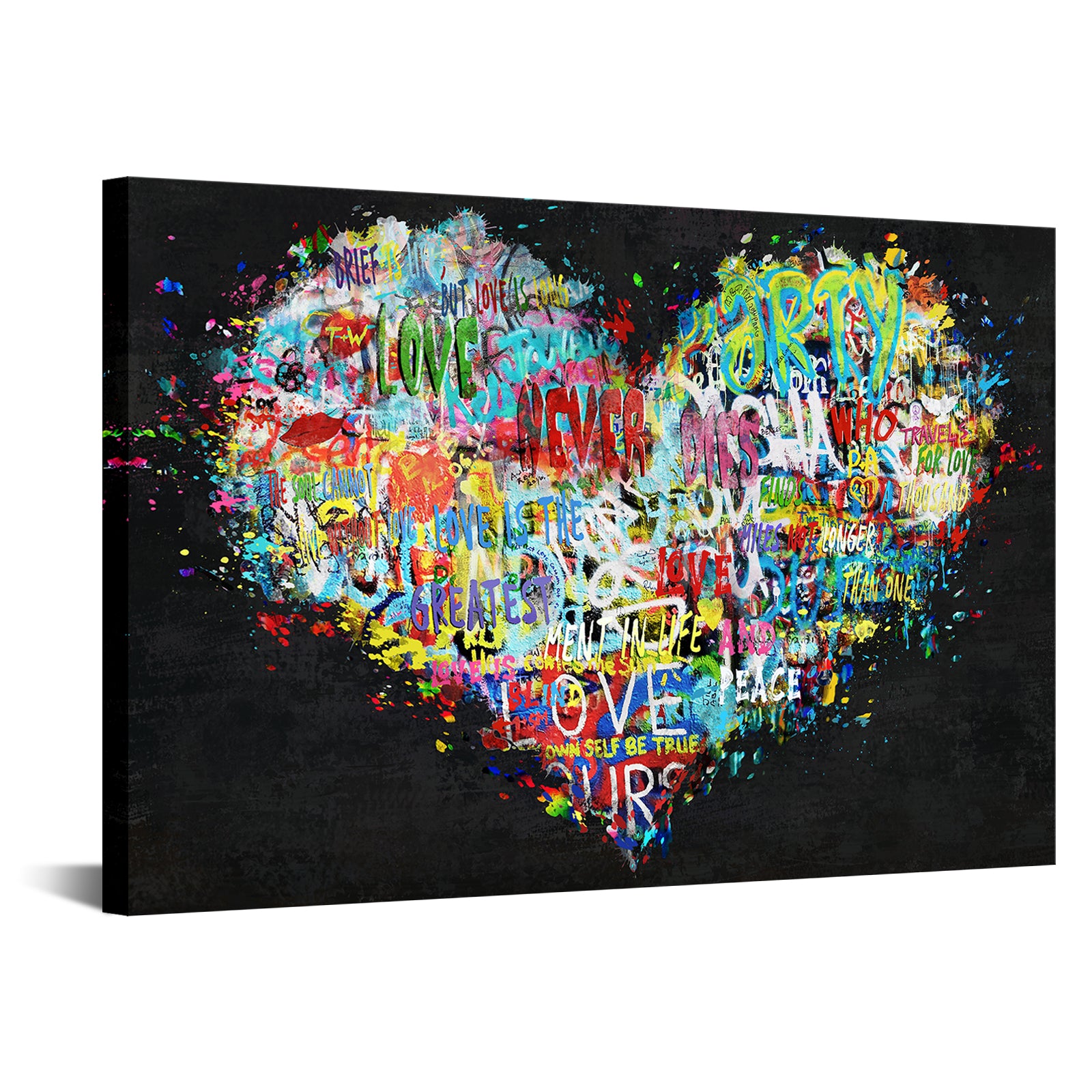 Graffiti-Style Heart-Shaped Design