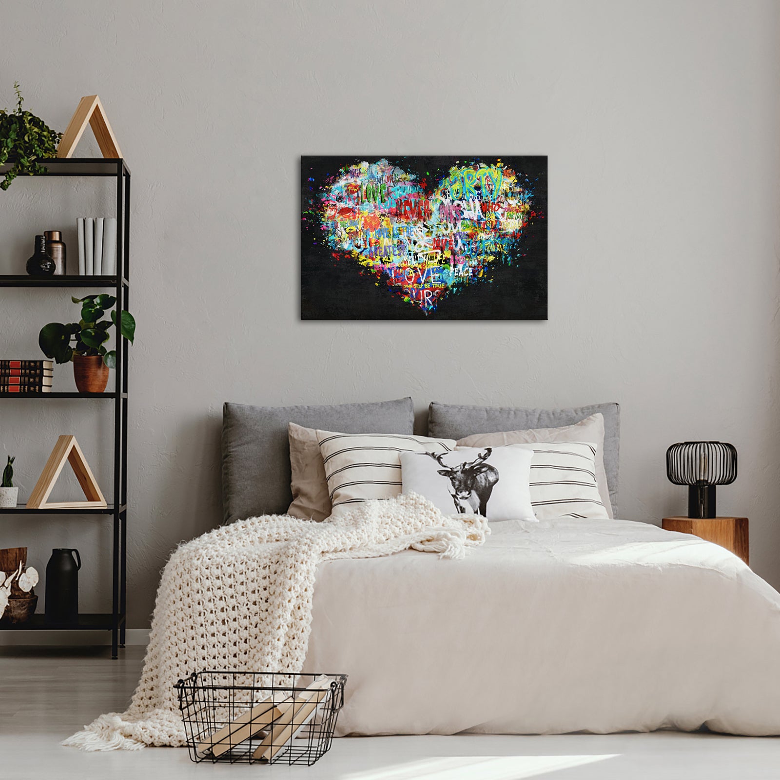 Graffiti-Style Heart-Shaped Design