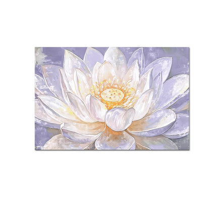 purple lotus gallery wrapped canvas prints for livingroom